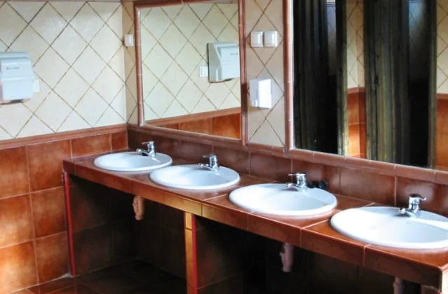 El camping tiene dos instalaciones de aseos con servicios para discapacitados, agua caliente gratuita, servicio de lavadoras, Wc químico, fregaderos y lavaderos