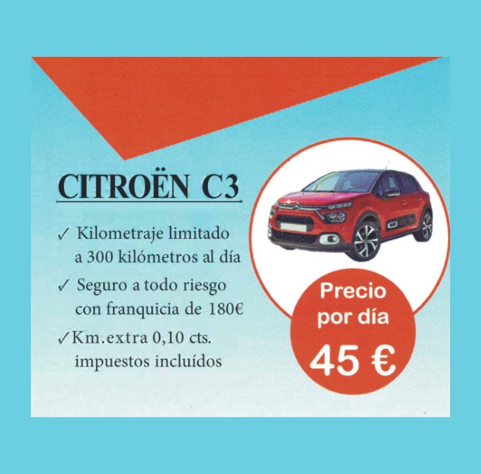 Alquiler de coches, automóviles en el Valle del Tiétar sur de Gredos