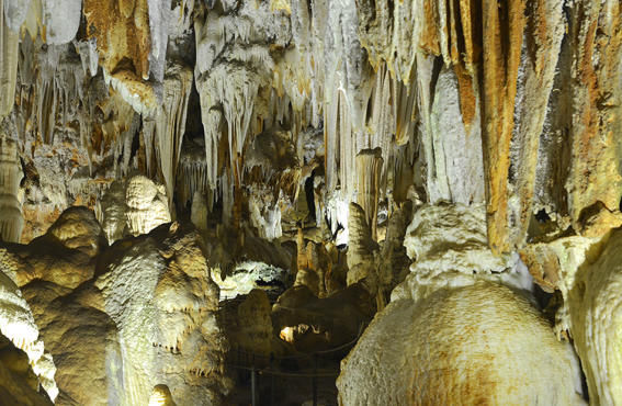 Formación geológica de las Cuevas del Águila