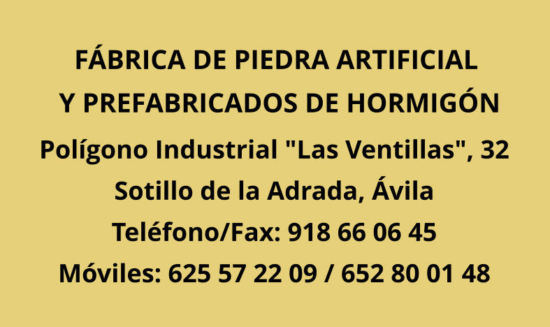 Prefabricados Linares, prefabricados hormigón y piedra artificial, materiales de construcción