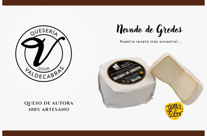 Nevado de Gredos, queso de cabra madurado de pasta blanca de Quesería Valdecabras