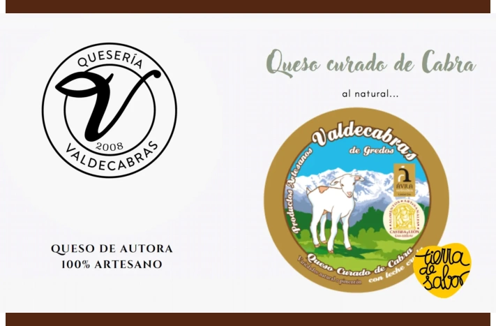 Queso curado de Cabra al natural de Quesería Valdecabras