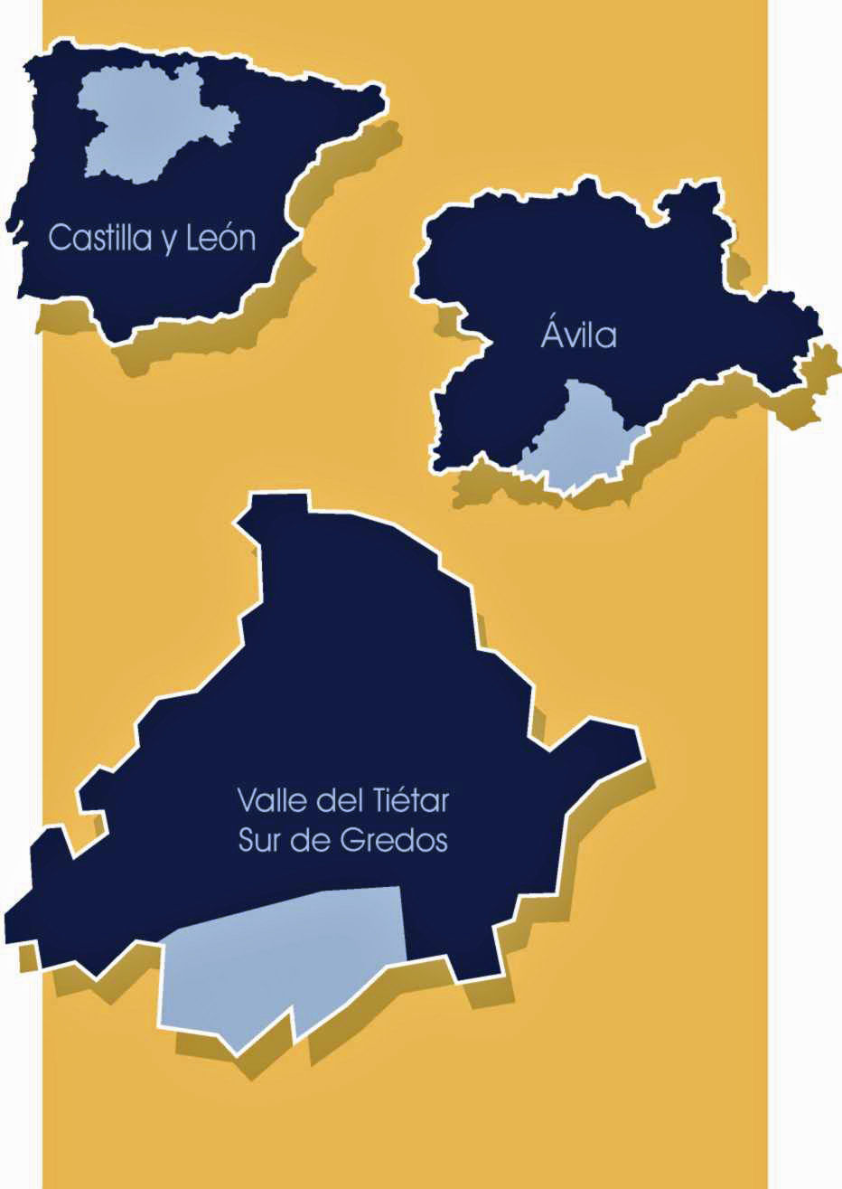 Situación geográfica Valle del Tiétar